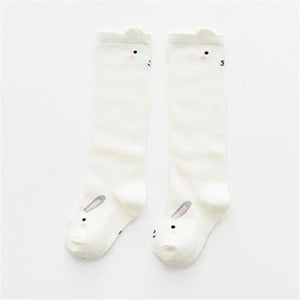Rabbit Knee High Socks - White