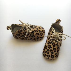 Leopard Print Baby Moccasins