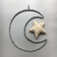 Moon + Star - large size,  many prints or sequin colours available