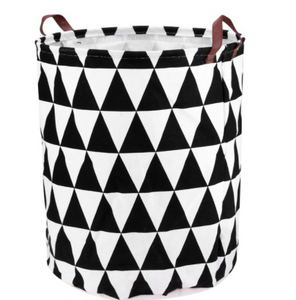 Large Storage Baskets - Black and White Triangle