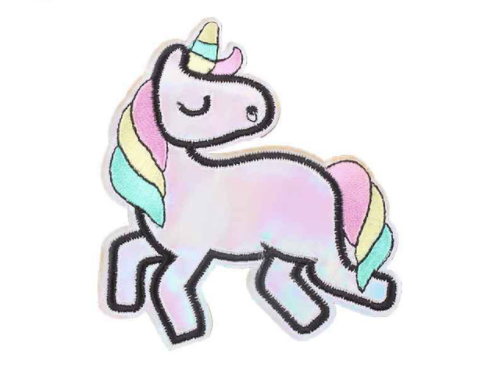 Iron on Embroidered Patch Badge - unicorn