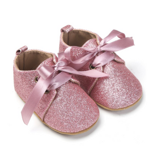 Glitter Pre Walker Shoes  - Pink