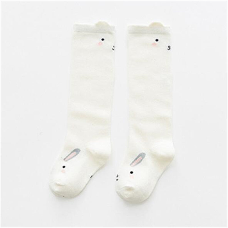 Rabbit Knee High Socks - White