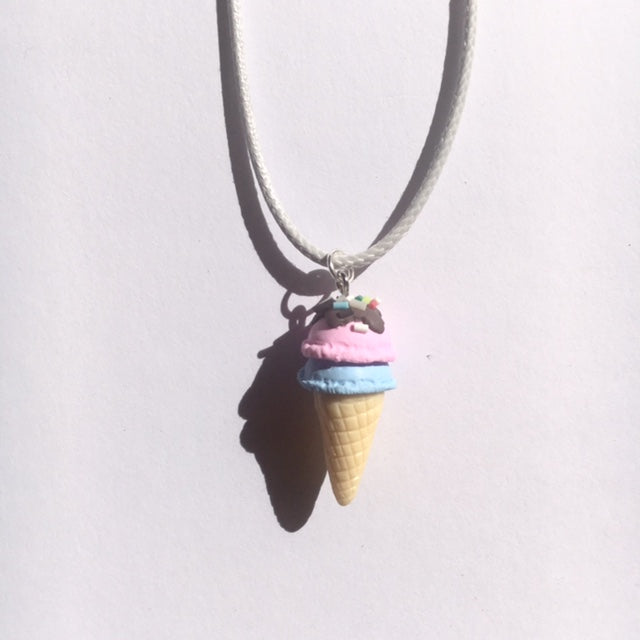 Ice Cream Necklace -  you choose the ice cream & string colour!