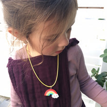 Rainbow Necklace - you choose the string colour!