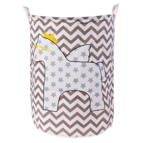 Large Storage Baskets - Horse with Blue Stars